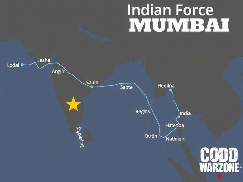 Mumbai Cityscape Map COD Warzone Indian Force Mumbai Map